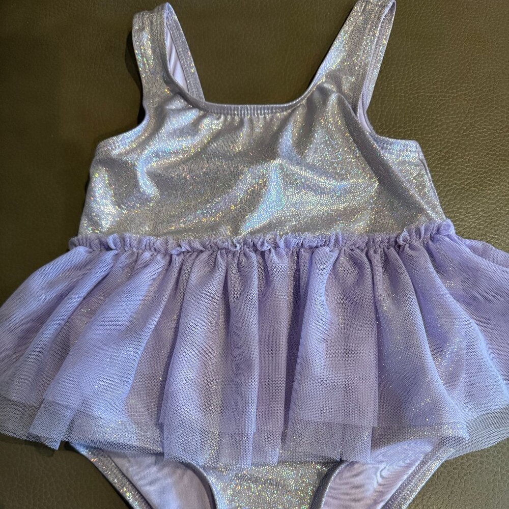 Toddler's Lavendar Tutu Swimsuit